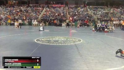 2A 145 lbs Cons. Round 1 - Josiah Hynes, East Carteret vs Mason Leonard, Southwestern Randolph