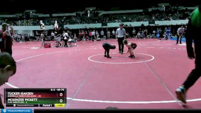 69-75 lbs Cons. Round 2 - McKenzee Pickett, Flex Wrestling vs Tucker Isaksen, Guerrilla Wrestling (GWA)