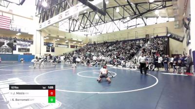 107 lbs Round Of 16 - Jason Meola, Kingsway vs Salvatore Borrometi, St. Peter's Prep