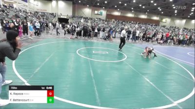 70 lbs Semifinal - Knight Rapoza, Rogue Nation vs Forrest Bettencourt, Elk Grove Wr Ac