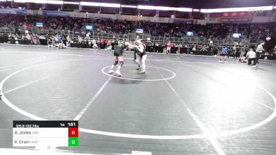 126.8-133.7 lbs Quarterfinal - Alexus Jones, Shelton Wrestling Academy vs Kenzlie Crain, Unaffiliated-KS