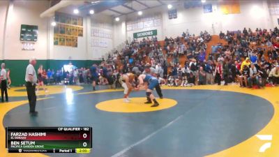 182 lbs Semifinal - Ben Setum, Pacifica Garden Grove vs Farzad Hashimi, El Dorado