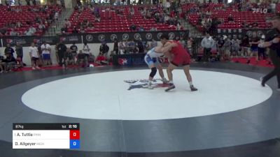 87 kg Rnd Of 16 - Antony Tuttle, Pinnacle Wrestling Club vs Drew Allgeyer, Michigan