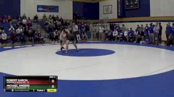 165 lbs Semis & Wb (16 Team) - Michael Angers, Castleton University vs Robert Garcia, Johnson & Wales (RI)