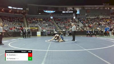 132 lbs Quarterfinal - Odin Fortune, Evansville F.j. Reitz vs Wyatt Cooksey, Bloomington South