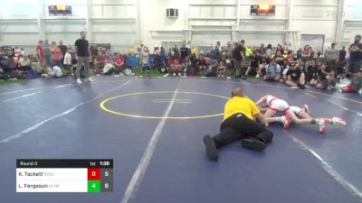 65 lbs Round 3 - Kynlie Tackett, Rogue W.C. (OH) vs Liam Fergesun, Olympia National