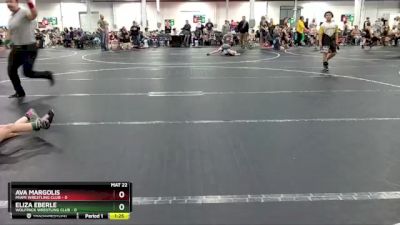 50-60 lbs Round 3 - Ava Margolis, Miami Wrestling Club vs Eliza Eberle, Wolfpack Wrestling Club