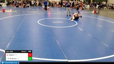 117-124 lbs Cons. Round 1 - Kevin Pedraza, Madison vs Quinn Zegers, Milford Wrestling Club