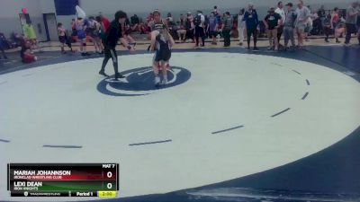 119-127 lbs Round 2 - Lexi Dean, Iron Knights vs Mariah Johannson, Ironclad Wrestling Club