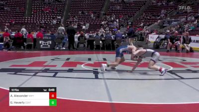 107 lbs Consi Of 16 #2 - Andrew Alexander, Mifflin County vs Gavin Heverly, Central Mountain