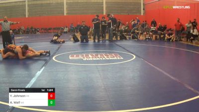 220 lbs Semifinal - Yari Johnson, MB vs Andrew Wolf, WR