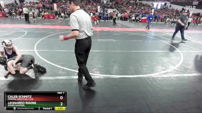 80 lbs Cons. Round 2 - Leonardo Rigoni, Xavier/Aviators vs Caleb Schmitz, Monroe Wrestling Club