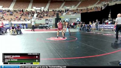 D1-138 lbs Cons. Round 2 - Danny Valdivia, Red Mountain vs Vince Matias, Mesa