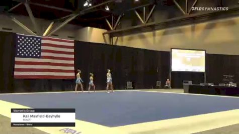 Kali Mayfield-Bayhylle - Women's Group, MAATT - 2021 USA Gymnastics Championships