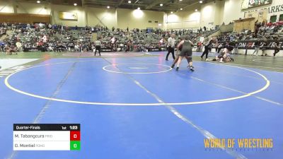 185 lbs Quarterfinal - Mi`Cheani Tabangcura, Pride Wrestling vs DIANA Montiel, Pomolita