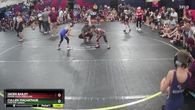 49 lbs Round 2 - Cullen MacArthur, Cane Bay Cobras vs Jacen Bailey, Pelion Youth Wrestling