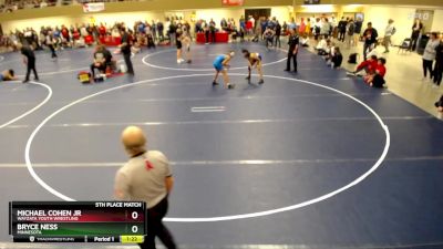 113 lbs 5th Place Match - Michael Cohen Jr, Wayzata Youth Wrestling vs Bryce Ness, Minnesota