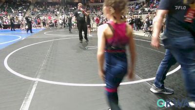 52 lbs Semifinal - Na'Kya Canady, Keystone Wrestling Club vs Aubrey Snyder, Dark Cloud Wrestling Club