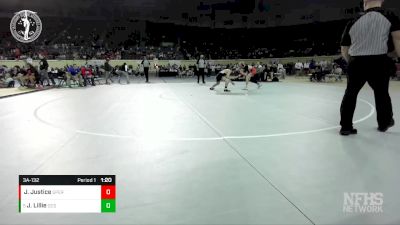 3A-132 lbs Quarterfinal - Jace Lillie, OKLAHOMA CHRISTIAN SCHOOL vs Jesse Justice, SPERRY