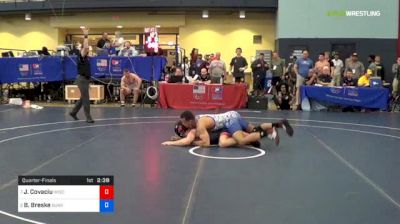 79 kg Quarterfinal - Jacob Covaciu, University Of Wisconsin vs Beau Breske, Sunkist Kids Wrestling Club