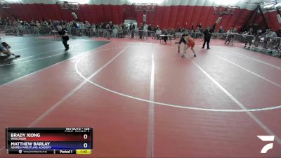 126 lbs Cons. Round 3 - Brady Xiong, Wisconsin vs Matthew Barlay, Askren Wrestling Academy