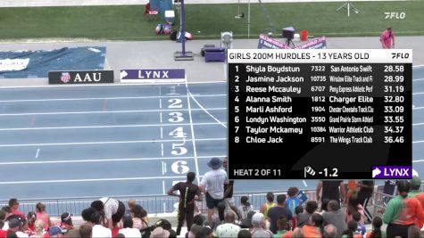 Youth Girls' 200m Hurdles Championship, Semi-Finals 3 - Age 13