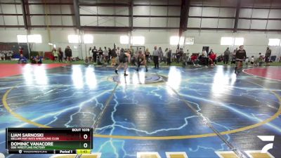 145 lbs Quarterfinal - Liam Sarnoski, Kellam Mat Rats Wrestling Club vs Dominic Vanacore, OBX Wrestling Factory