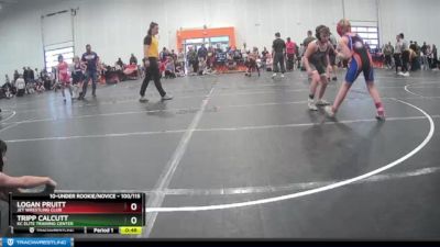 100/115 Semifinal - Logan Pruitt, Jet Wrestling Club vs Tripp Calcutt, KC Elite Training Center