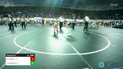 110 lbs Round Of 16 - Dominic Foster, Cushing Tigers vs Jaxton Snelson, Bartlesville Wrestling Club