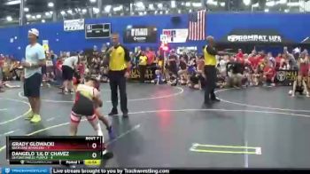 60 lbs Semis & 1st Wrestleback (8 Team) - DAngelo `lil D` Chavez, Untouchables Purple vs Grady Glowacki, Backyard Brawlers