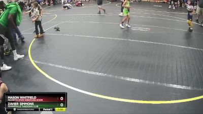 47 lbs Round 2 - Mason Whitfield, Palmetto State Wrestling Acade vs Zavier Simmons, Summerville Takedown Club