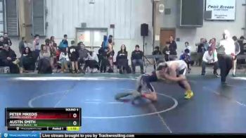 130 lbs Round 5 (8 Team) - Austin Smith, Warhawks Black vs Peter Mikedis, Vougars Honors