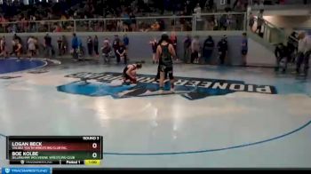 117 lbs Round 3 - Logan Beck, Valdez Youth Wrestling Club Inc. vs Boe Kolbe, Dillingham Wolverine Wrestling Club