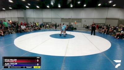 220 lbs Round 1 (8 Team) - Kyle Miller, Pennsylvania vs Alex Taylor, Ohio Gray