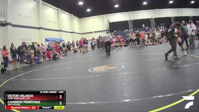 200 lbs Champ. Round 1 - Victor Velasco, Tribe Wrestling Club vs Cameron Perryman, Unattached
