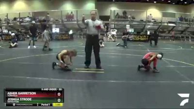 60 lbs Semifinal - Asher Garretson, Yorkville vs Joshua Strode, Demolition