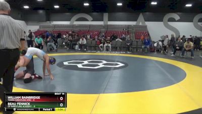 95 lbs Placement Matches (8 Team) - William Bainbridge, Thorn Wrestling (MN) vs Beau Fennick, CP Wrestling Academy