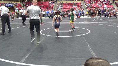 90 lbs Round 2 - Kendyl Hanvey, Pratt Wrestling Club vs Reina Sandoval, Hammer Wrestling Academy