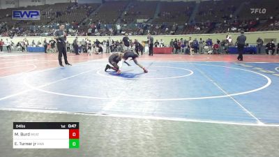 84 lbs Consolation - Max Burd, Weatherford Youth Wrestling vs Ej Turner Jr, HURRICANE WRESTLING ACADEMY