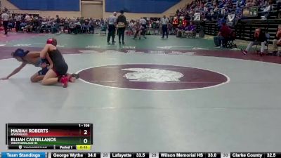 1 - 106 lbs Cons. Round 3 - Mariah Roberts, Riverheads vs Elijah Castellanos, Westmoreland HS