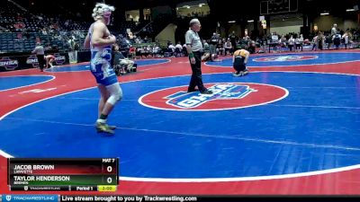 3A-175 lbs Champ. Round 1 - Jacob Brown, LaFayette vs Taylor Henderson, Bremen