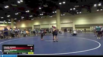 107 lbs Round 8 (10 Team) - Chloe Hedges, Queen Bees vs Naima Ghaffar, MXW Purple