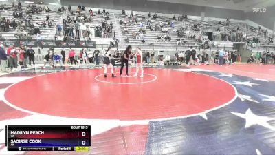 61 lbs Quarterfinal - Madilyn Peach, WI vs Saoirse Cook, AK