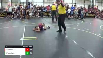 44 lbs Quarterfinals (8 Team) - JT Tsokolas, Team Gotcha vs Camila Ramirez, ARES Black