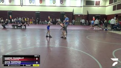 10U-2 lbs Round 1 - Harper Youngblut, Immortal Athletics WC vs Koyie Thompson, Big Game Wrestling Club