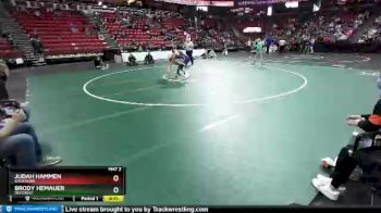 D1-160 lbs Cons. Round 2 - Judah Hammen, Kaukauna vs Brody Hemauer, DeForest
