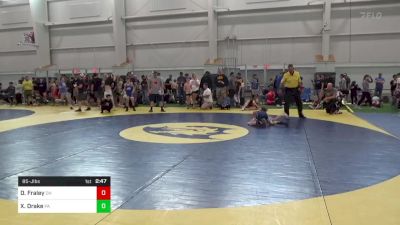 85-J lbs Round Of 32 - Daylin Fraley, OH vs Xavier Drake, PA