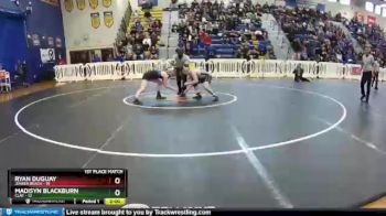 132 lbs Finals (8 Team) - Madisyn Blackburn, Clay vs Ryan Duguay, Jensen Beach