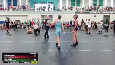 88 lbs Semis & 1st Wrestleback (8 Team) - Eli Shea, U2 Upstate Uprising vs Logan Pao, Florida Scorpions