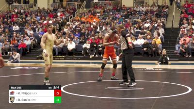 133 lbs 3rd Place - Kurt Phipps, Bucknell vs Braden Basile, Army West Point